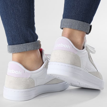 Reebok - Court Peak GW7563 Footwear White Chalk Atomic Pink Donna Sneakers