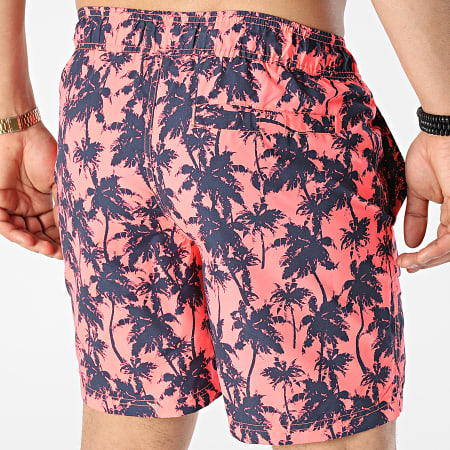 Blend - Pantaloncini da bagno Floral Navy Fluo Pink 20713626