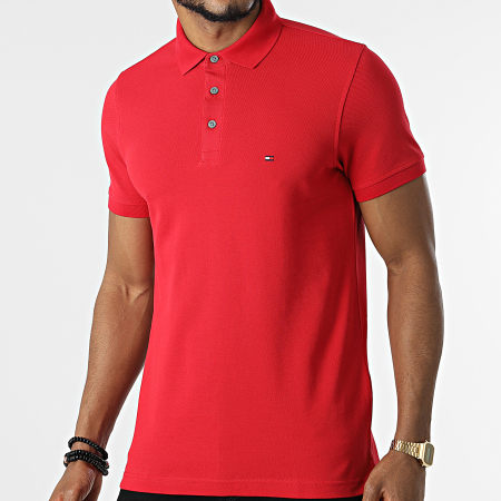 Tommy Hilfiger - Polo Manches Courtes 1985 Slim 7771 Rouge