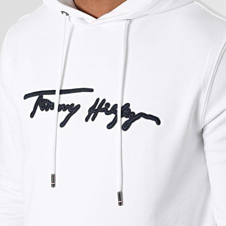 Tommy Hilfiger - Sweat Capuche Signature Graphic 5057 Blanc