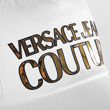Versace Jeans Couture - Casquette 72YAZK14 Blanc Doré