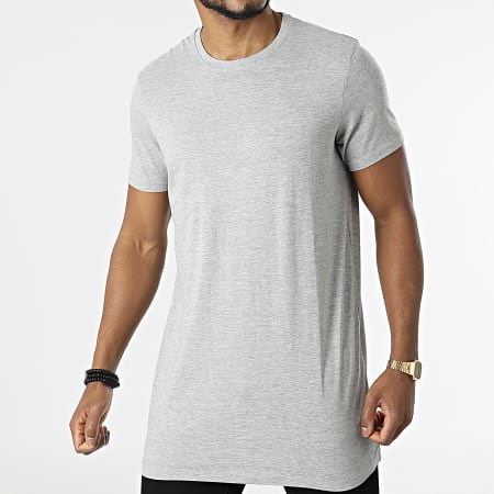 Classic Series - Camiseta extragrande Lenon gris jaspeado