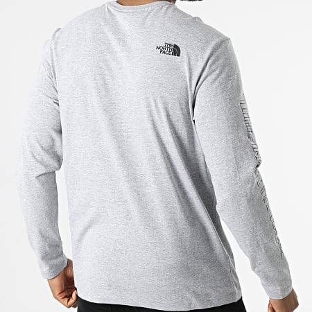 The North Face - Tee Shirt Manches Longues Coordinates A5IG9 Gris Chiné