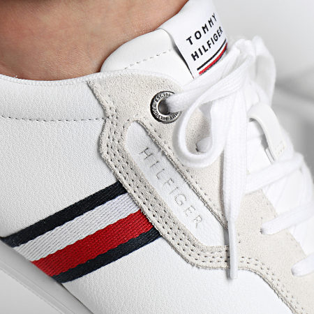 Tommy Hilfiger - Baskets Corporate Mix Leather White
