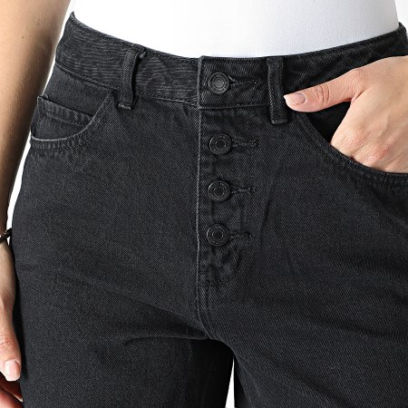 Vero Moda - Pantalones Cortos De Jean De Mujer Diecinueve Negro