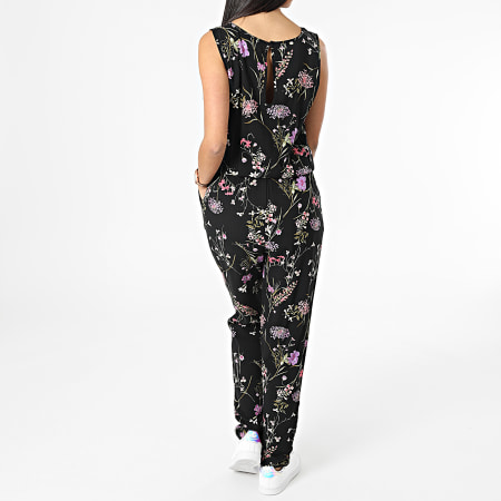 Vero Moda - Combinaison Femme Jumpsuit Noir Floral