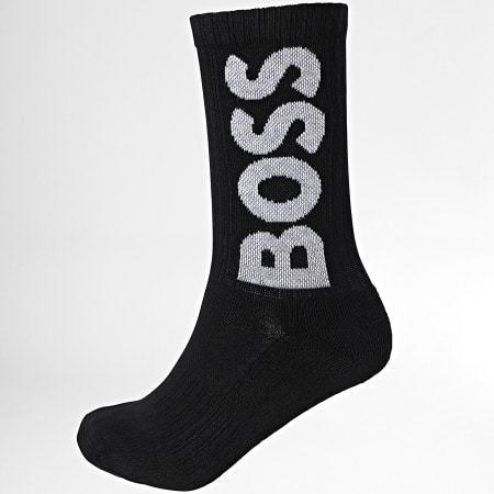 BOSS - Par de calcetines QS Rib 50467748 Negro
