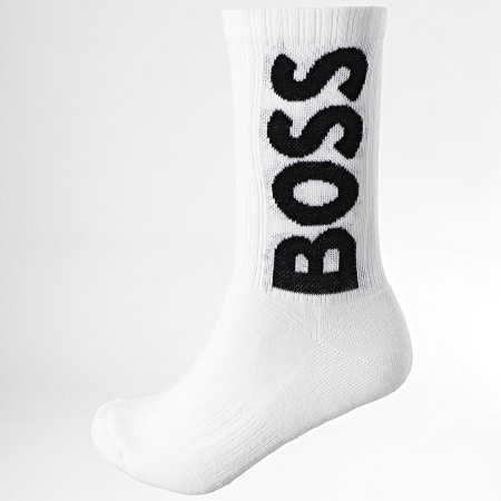 BOSS - Par de calcetines QS Rib 50467748 Blanco