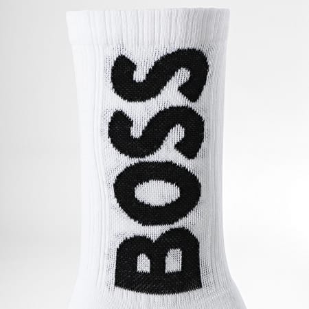 BOSS - Coppia di calzini a costine QS 50467748 Bianco