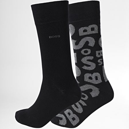 BOSS - 2 paia di calzini con logo 50473161 nero