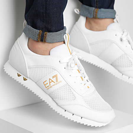 EA7 Emporio Armani - X8X027-XK050 Sneakers triplo bianco oro