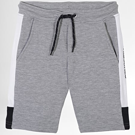 Jack And Jones - Pantaloncini da jogging con logo di blocco per bambini, grigio erica