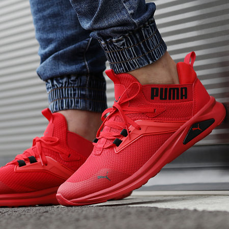 Puma - Enzo 2 Refresh Sneakers 376687 Alto rischio Rosso Puma Nero