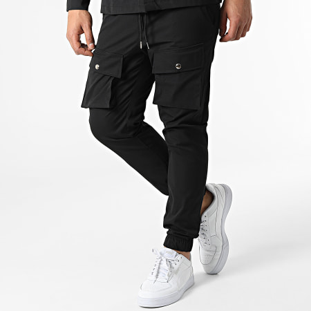 Frilivin - Set giacca e pantaloni da jogging nero