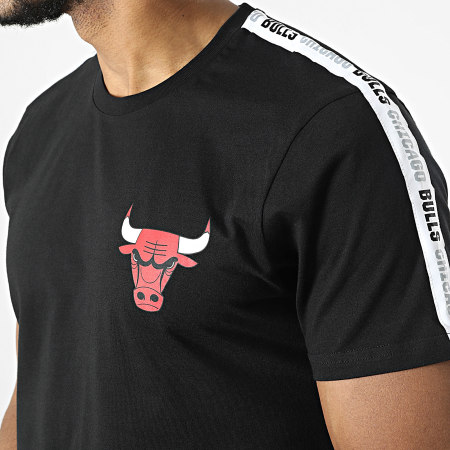 New Era - Tee Shirt NBA Manica Taping Chicago Bulls 13083904 Nero