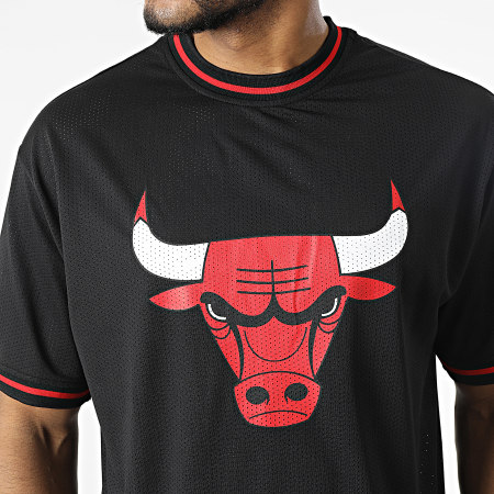 New Era - Tee Shirt Oversize NBA Mesh Team Logo Chicago Bulls 13083910 Noir