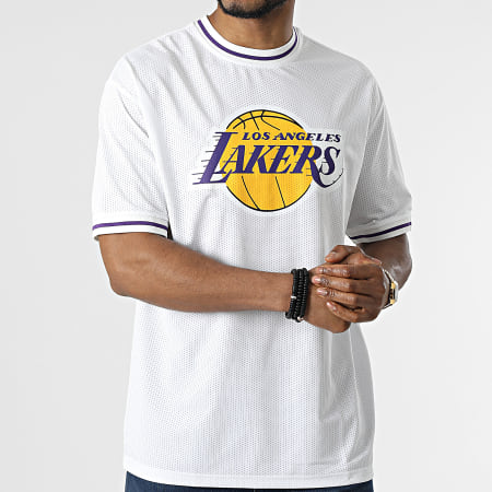New Era Nba Mesh Team Logo Oversized Tee Los Angeles Lakers