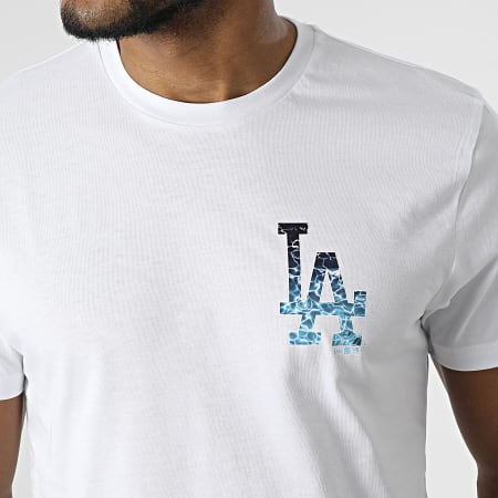 New Era - Tee Shirt MLB Back Body Water Print Los Angeles Dodgers 13083953 Blanc