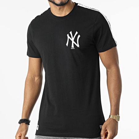 New Era - Maglietta MLB con nastratura delle maniche New York Yankees 12369821 Nero