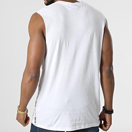 New Era - Camiseta sin mangas con logo en el pecho izquierdo de la NBA Chicago Bulls 13083913 Blanco