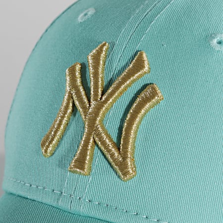New Era - Casquette Femme 9Forty Metallic Logo New York Yankees Turquoise