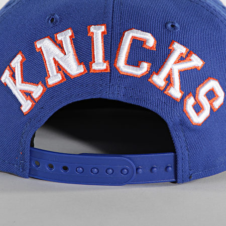 New Era - Casquette Snapback 9Fifty Team Arch New York Knicks Bleu Roi Orange
