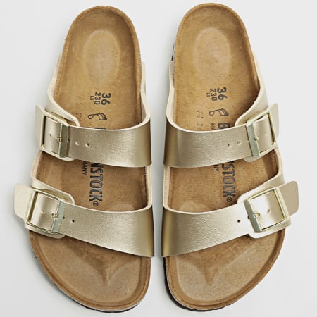 BIRKENSTOCK Sandales Femme Arizona Gold Ryses