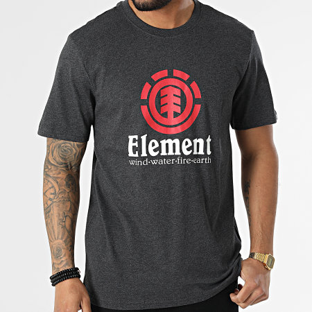 Element - Tee Shirt Z1SSI4-ELF1 Gris Anthracite Chiné