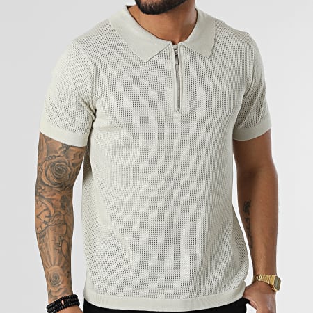 Frilivin - FA Korte Mouw Polo Beige