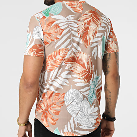 Frilivin - Tee Shirt Oversize 15885 Beige Floral
