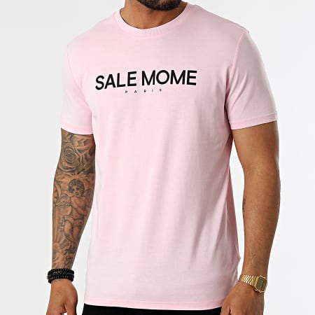Sale Mome - Tee Shirt Nounours Rose Noir
