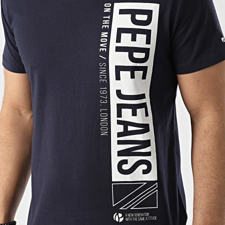 Pepe Jeans - Tee Shirt Alfie Bleu Marine