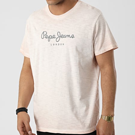 Pepe Jeans - Tee Shirt Don Rose Clair Chiné