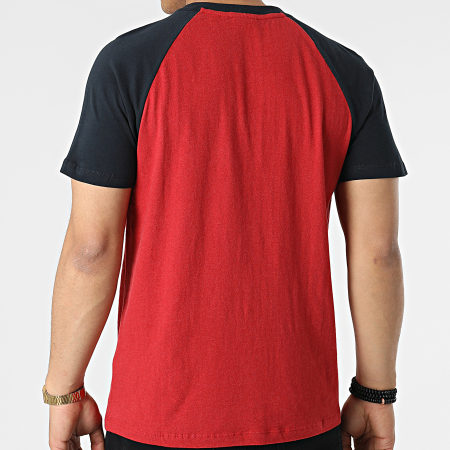 Superdry - Camiseta Vintage Red Baseball Raglan Azul Marino
