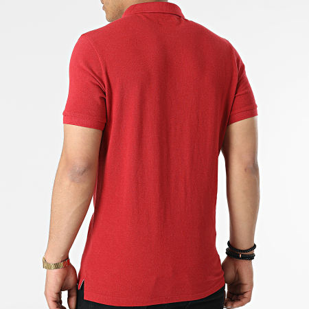 Superdry - Polo A Manches Courtes Classic Pique Rouge