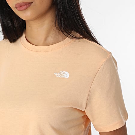 The North Face - Camiseta Crop Foundation Mujer Rosa