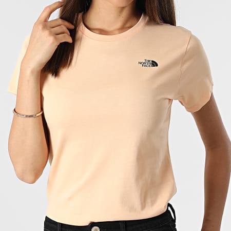 The North Face - Tee Shirt Femme Simple Dome Rose - LaBoutiqueOfficielle.com