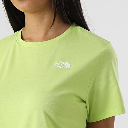 The North Face - Camiseta Crop Foundation Mujer Verde