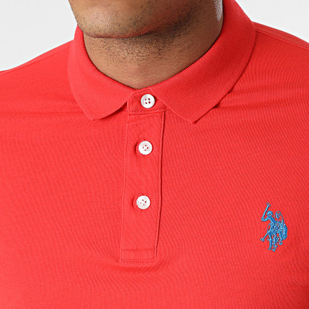 US Polo ASSN - Polo A Manches Courtes Lind Rouge
