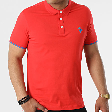 US Polo ASSN - Polo A Manches Courtes Lind Rouge