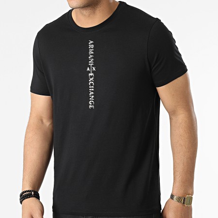 Armani Exchange - Camiseta 3LZTBN-ZJA5Z Negro Plata