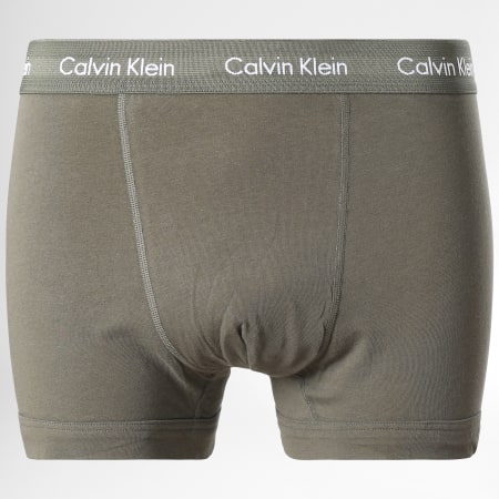 Calvin Klein - Lot De 3 Boxers Cotton Stretch U2662G Orange Bleu Marine Vert Kaki