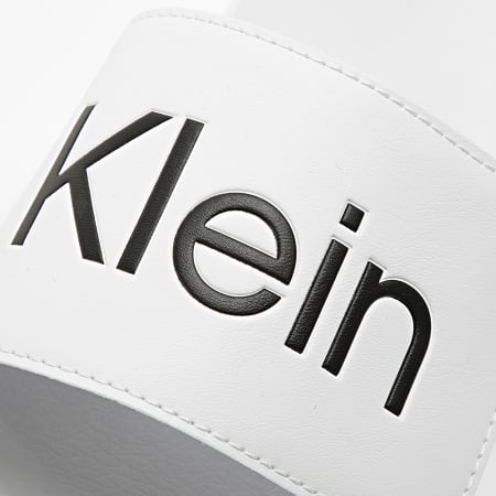 Calvin Klein - Claquettes Pool Slide Adjustable 0454 Bright White