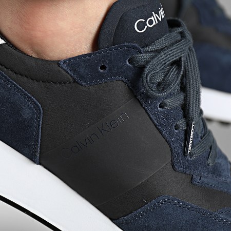Calvin Klein - Sneakers Low Top Lace Up 0497 Navy Nero Bianco