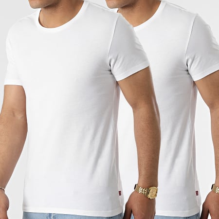 Levi's - Pack De 2 Camisetas De Cuello Redondo Slim 79541 Blanco