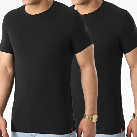 Levi's - Pack De 2 Camisetas De Cuello Redondo Slim 79541 Negro