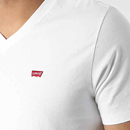 Levi's - Tee Shirt Col V 85641 Blanc