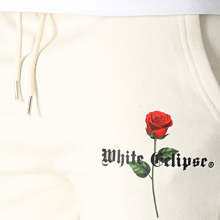 Luxury Lovers - Pantaloni da jogging Eclipse Small Roses Beige