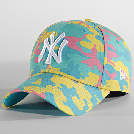 New Era - 9Forty Confezione mimetica Cappello New York Yankees Giallo Verde