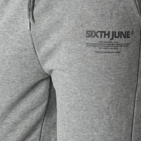 Sixth June - Pantalon Jogging M22625PPA Gris Chiné